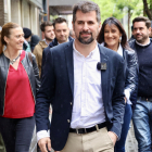 El PSOE celebra una reunión del Comité Federal, al que acude el secretario general del PSOE de Castilla y León, Luis Tudanca, acompañado por la vicesecretaria general, Virginia Barcones, y la secretaria de Organización, Ana Sánchez.