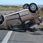 Accidente en Burgos con un camión que transportaba 33 kilos de hachis