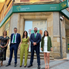 Silvia Díaz (directora territorial); Rubén Pinilla (gestor comercial); Olga Asenjo (directora de oficina); Carlos Martín-Salas (director red comercial) y Esther Pérez (gestora comercial)