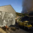 Incendio entre las localidades de Brañuelas y Tremor de Abajo (León).