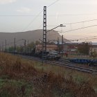 Tren descarrilado en Guadalajara.