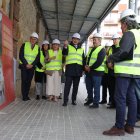 El alcalde de Zamora, Francisco Guarido, y el presidente de la Junta de Castilla y León, Alfonso Fernández Mañueco, informan sobre las obras del Mercado de Abastos.