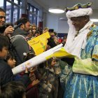 Llegada de los Reyes Magos a la estación de Adif en León.