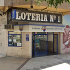 Administración de lotería nº1 en la calle Fidel García, 2 de Miranda de Ebro.