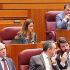 Parte de la bancada de VOX durante un pleno de las Cortes, en una imagen de archivo.