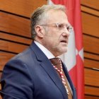 Carlos Pollán en el acto institucional de conmemoración del 42 aniversario del Estatuto de Autonomía de Castilla y León