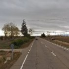 CL-622 en Santa María del Páramo, donde se producía el accidente.