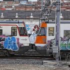 Trenes con grafitis, en una imagen de archivo.
