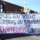 Concentración convocada por la Alianza UPA-COAG para protestar por la supresión de paradas del AVE en Sanabria.