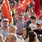 Concentración en La Bañeza en contra del cierre de Azucarera.