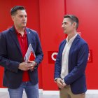 Daniel de la Rosa, junto al secretario de Organización del PSOE de Segovia, Sergio Iglesias.