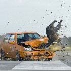 Accidente de tráfico con un jabalí