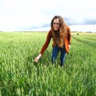 Carolina Ramos, coordinadora del campo demostrativo de UPA Burgos