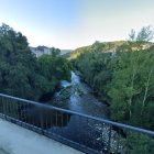 Río Sil a su paso por Toreno, donde se encontraban los pescadores rescatados.