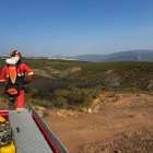 La UME en el incendio de Anllares en León