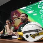 El sindicato Csif Castilla y León valora el operativo contra los incendios forestales en la Comunidad, con la presencia del presidente del sector de Administración General de la Junta del sindicato, Agustín Angulo, y la delegada-portavoz en Medio Ambiente y agente medioambiental, Sara Mateos.