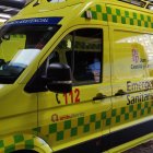 Una ambulancia en una imagen de archivo