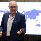 El director de internacional del grupo Pascual, Tomás Meléndez, durante la presentación de los proyectos de internacionalización de la compañia.