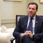 Óscar Puente, ministro de Transportes y Movilidad Sostenible, en un momento de la entrevista