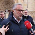 El procurador de Vox en las Cortes, Carlos Pollán, en León.