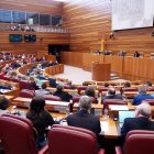 Votación en la segunda sesión del pleno de las Cortes de Castilla y León.