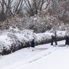 Nieve en Ávila.
