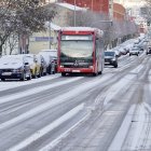 La nieve cubre la capital leonesa