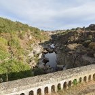 Una imagen de archivo del río Huebra a su paso por Puente Resbala (Salamanca)