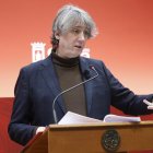 El candidato del PSOE, Carlos Martínez, hoy en Soria.