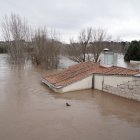 Inundaciones en Tudela de Duero por la subida de nivel del Río Duero.