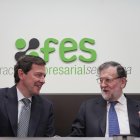 Alfonso Fernández Mañueco y Mariano Rajoy en Segovia