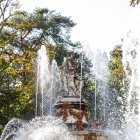 Una de las fuentes del Palacio Real de La Granja de San Ildefonso (Segovia).