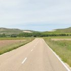 Tramo de la carretera en el que se produjo el accidente.