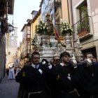 Procesión de Resurrección con la imagen de la Virgen de la Encina y el Santo Sacramento de Ponferrada.