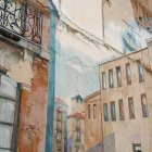 El trampantojo de la calle Moreno transforma una medianera en una escena urbana integrada en el entorno