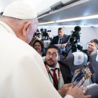 El fotógrafo de prensa palentino, Daniel Ibañez Gutierrez, que realiza su labor informativa en el Vaticano