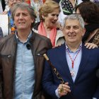 Carlos Martínez y Javier Antón, en una imagen de archivo el día de la toma de posesión de este último como alcalde de Soria.