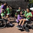 Inauguración del XXIX Campamento Inclusivo de El Bosque de los Sueños de Cubillos del Sil (León), organizado por Aspaym Castilla y León