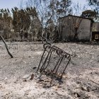 Estado de La Adrada tras el paso del incendio de Burgohondo.