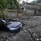 Riada en el pueblo de Manzanedo de Valdueza (León).