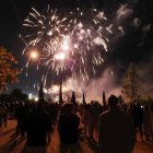 Un momento de los fuegos artificiales en las Fiestas de Valladolid
