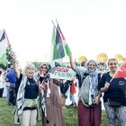 Carmen Valverde en Turquía con otros activistas de la caravana a Palestina.HDS