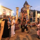 Momento del desfile de carrozas de Fuentepelayo (Segovia).