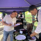 Momento del Campeonato autonómico de cortadores de cecina 'Agustín Risueño'.