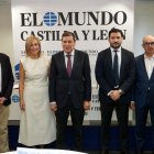 ablo Lago, María Belén Hernández, Carlos Fernández Carriedo, Pedro Pisonero y Fernando Llera, durante el Club de Prensa de El Mundo de Castilla y León.
