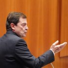 Alfonso Fernández Mañueco en el pleno de las Cortes de Castilla y León