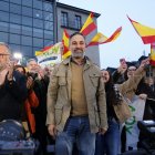 El presidente nacional de VOX, Santiago Abascal, participa en un acto público del partido en Ponferrada