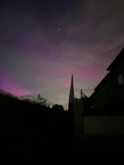 Aurora boreal en Ávila