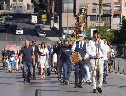 Ponferrada celebra un año más su tradicional Voto de Villa a San Roque.