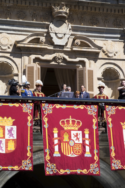 La capitana del Club Baloncesto Perfumerías Avenida, Silvia Domínguez, pronuncia el Pregón de las Fiestas de Salamanca.